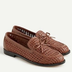 J.Crew | Brown Woven Avenue Loafers